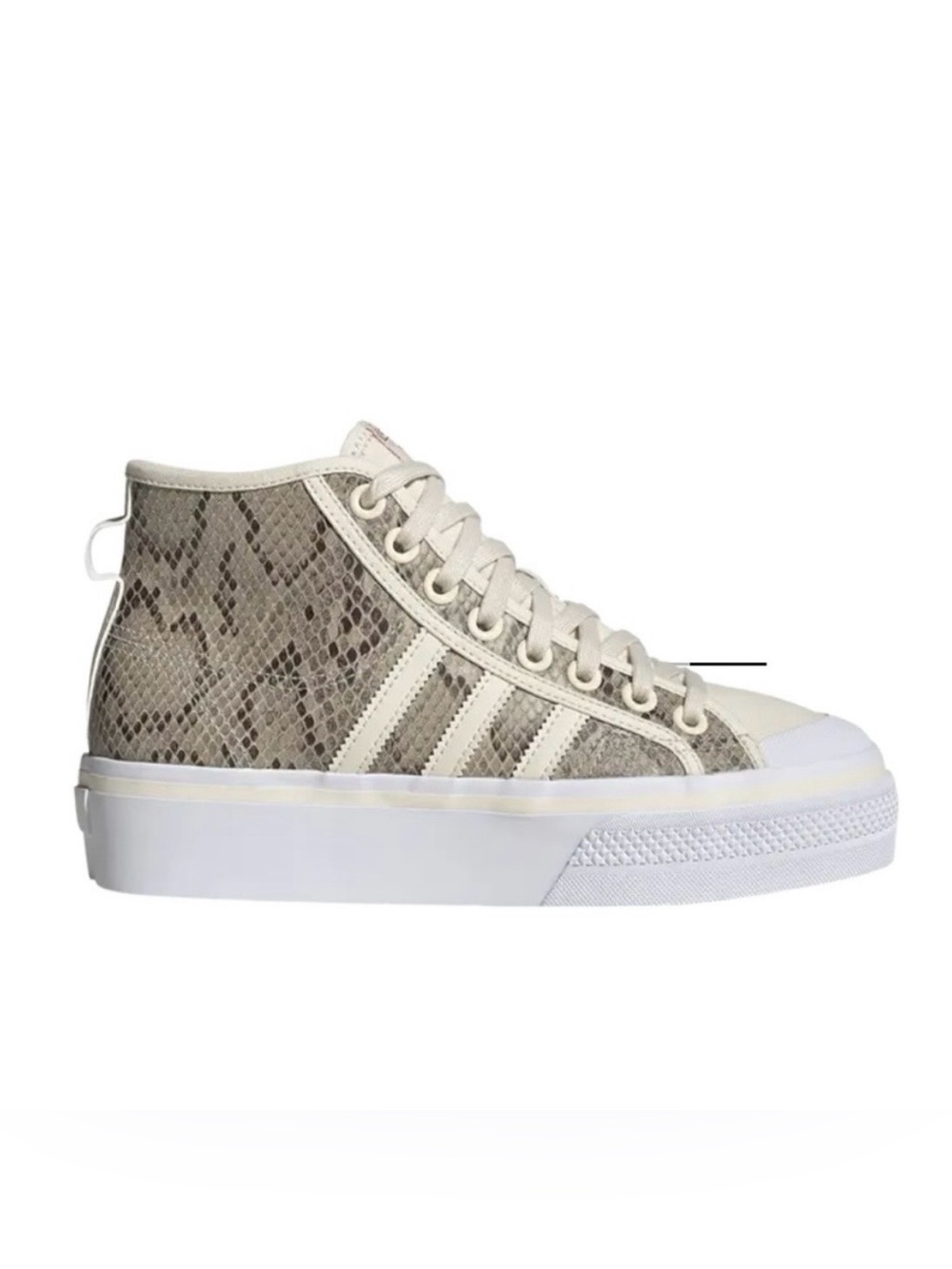 adidas Originals Nizza Mid Platform Sneakers in Python Print Shoes Size 7